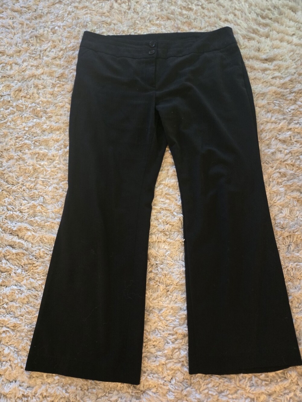 Womans Apt 9 Classic Black Dress Pants - Wide Leg